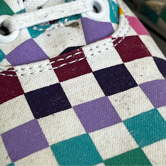 VANS Multicolor Chekerboard Lace Up Sneakers - Picture 6 of 6